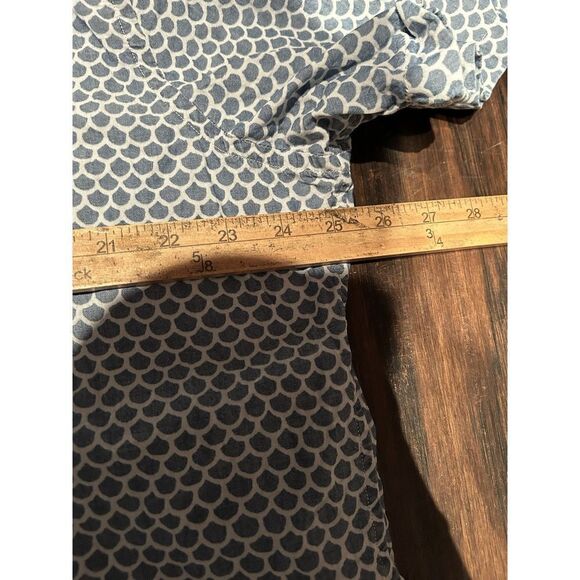 Faherty Mens XXL Short Sleeve Button Down Short Hawaiian Geometric Blue - Picture 6 of 7